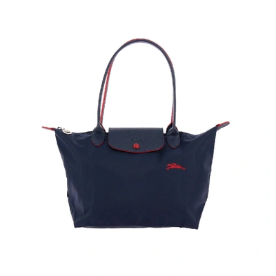 Longchamp In Nylon In Blue