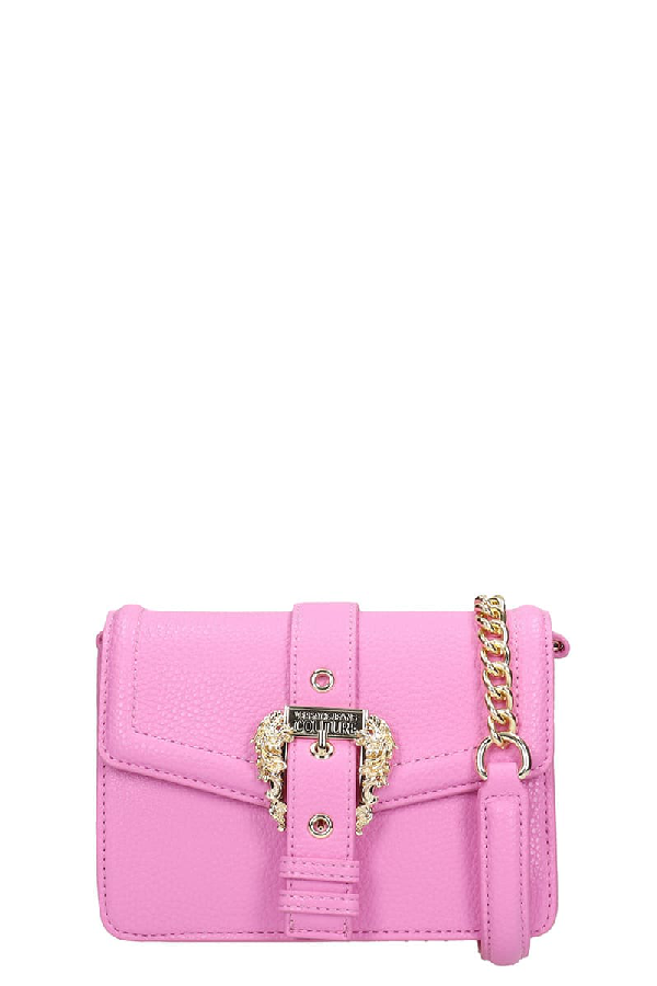 Versace Jeans Couture Shoulder Bag In Rose-pink Leather | ModeSens