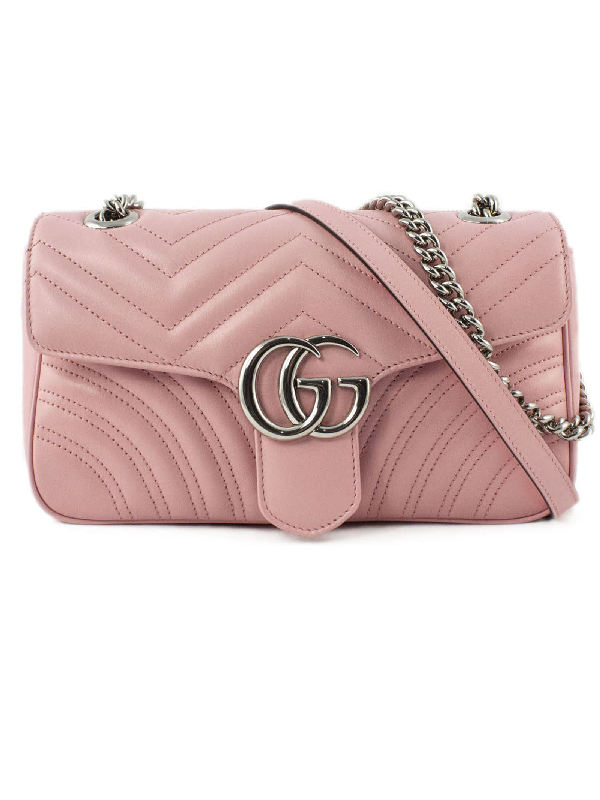 Gucci Gg Marmont Small Shoulder Bag In Rosa | ModeSens