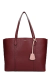 TORY BURCH PERRY TRIPLE TOTE IN BORDEAUX LEATHER,11421662
