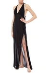 LA PERLA LACE-TRIMMED TULLE AND SILK-BLEND CHIFFON NIGHTGOWN,3074457345622983258