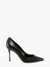 Sergio Rossi Godiva Snake-effect 90mm Pumps In Black