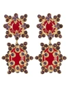CHRISTIE NICOLAIDES LUCIA EARRINGS RED & AMETHYST