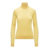 Ralph Lauren Cashmere Turtleneck Sweater In Pale Yellow