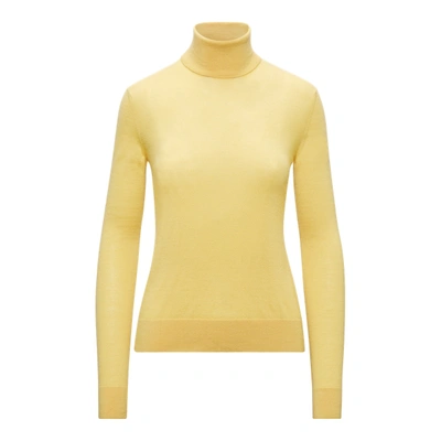 Polo Ralph Lauren Cashmere Turtleneck Sweater In Pale Yellow