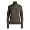 Polo Ralph Lauren Cashmere Turtleneck Sweater In Olive