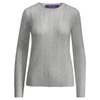 Polo Ralph Lauren Cable-knit Cashmere Sweater In Lux Light Grey Melange