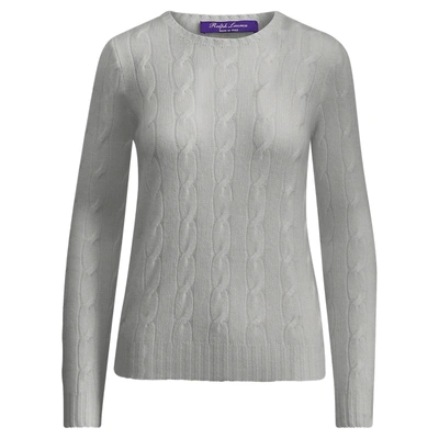 Polo Ralph Lauren Cable-knit Cashmere Sweater In Lux Light Grey Melange
