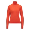 Polo Ralph Lauren Cashmere Turtleneck Sweater In Bright Orange
