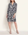 ANN TAYLOR FLORAL PLEATED SLEEVE SHIFT DRESS,538616