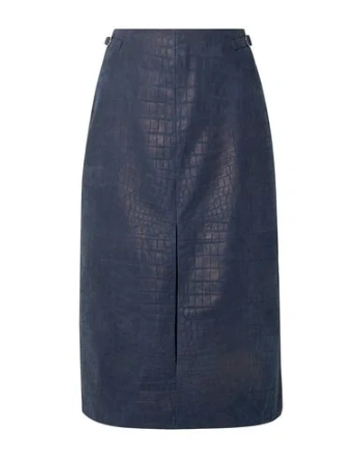 Gabriela Hearst Midi Skirts In Blue