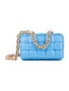 Bottega Veneta The Chain Padded Cassette Leather Shoulder Bag In Blue