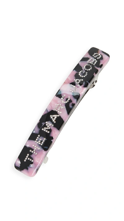 The Marc Jacobs The Barrette Marc Jacobs Small In Black/pink