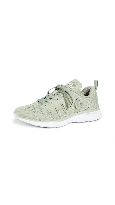 Apl Athletic Propulsion Labs Techloom Pro Trainers In Pale Moss/white
