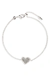 KENDRA SCOTT ARI HEART CHARM BRACELET,B1215RHD