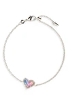 KENDRA SCOTT ARI HEART CHARM BRACELET,B1215RHD