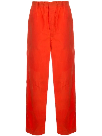 Casey Casey Fluorescent Track Trousers In Orange