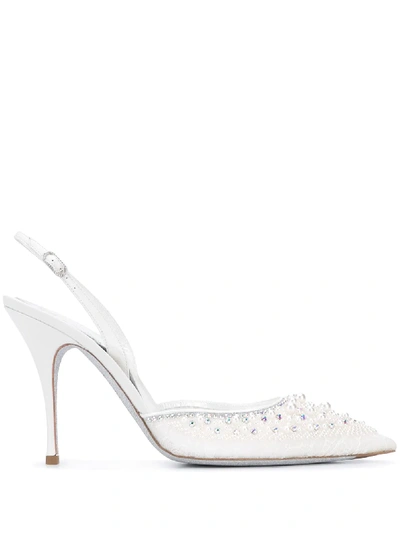 RENÉ CAOVILLA CINDERELLA SLING-BACK PUMPS 