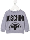 MOSCHINO LOGO印花套头衫