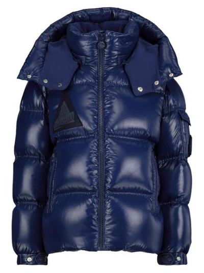 Moncler Kids Down Jacket Ecrins For Boys In Blue