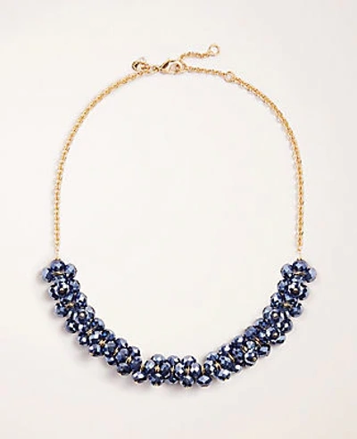 Ann Taylor Beaded Cluster Necklace In Night Sky