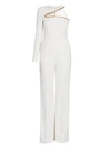 Stella Mccartney Lyta All-in-one One-sleeve Jumpsuit In White