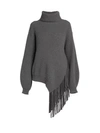 STELLA MCCARTNEY FRINGED CASHMERE & WOOL TURTLENECK SWEATER,400012664613