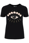 Kenzo Classic Eye Graphic Tee In Noir (black)