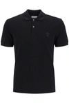 ALEXANDER MCQUEEN POLO SHIRT WITH SKULL PATCH,11424620