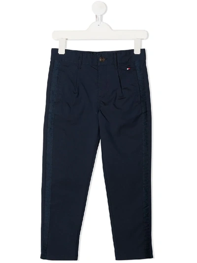 Tommy Hilfiger Junior Kids' Slim-fit Chinos In Blue