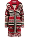 GOLDEN GOOSE INTARSIA CARDI-COAT