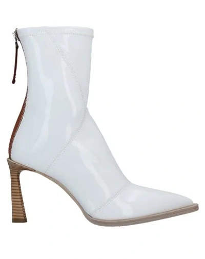 Fendi Ankle Boots In White