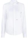 Dsquared2 Cutaway Collar Shirt In White