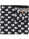 ALEXANDER MCQUEEN ALL-OVER SKULL PRINT SCARF