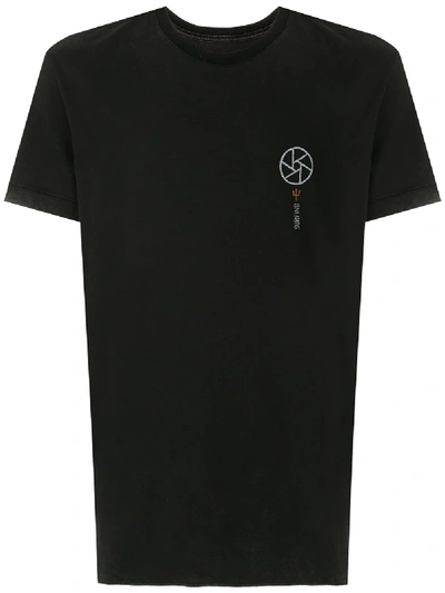Osklen T-shirt Double Eco Pictures Trid In Black