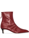 SALONDEJU POINTED TOE ANKLE BOOTS