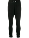 Dsquared2 Drawstring Stretch-fit Track Pants In Black