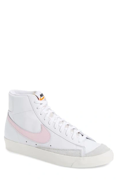 Nike Men's Blazer Mid '77 Vintage Leather High-top Sneakers In White