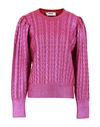 Msgm Sweater In Fuchsia