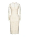 Elisabetta Franchi Midi Dress In White