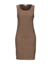 PATRIZIA PEPE PATRIZIA PEPE WOMAN MINI DRESS KHAKI SIZE 6 COTTON, POLYAMIDE, ELASTANE,15058662SF 4