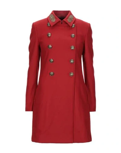 Dondup Coat In Red