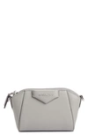 Givenchy Nano Antigona Sugar Leather Crossbody Bag In Pearl Grey
