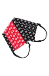 Fleur De Lis Black/ Red