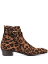 LIDFORT CAVALLINO LEOPARD ANKLE BOOTS