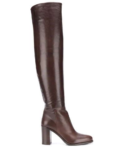 Prada Over-the-knee Boots In Brown
