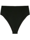 Haight High Leg Highwaisted Bikini Bottom In Black
