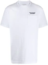 PLEASURES EMBROIDERED LOGO T-SHIRT