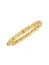 TEMPLE ST CLAIR Astrid 18K Yellow Gold & Diamond Engraved Bangle Bracelet