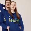 LACOSTE UNISEX LACOSTE X JEREMYVILLE PRINT HOODED SWEATSHIRT - XL